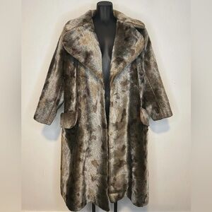 1950's VNTG - COWPRINT - MOHAIR - Fur Coat